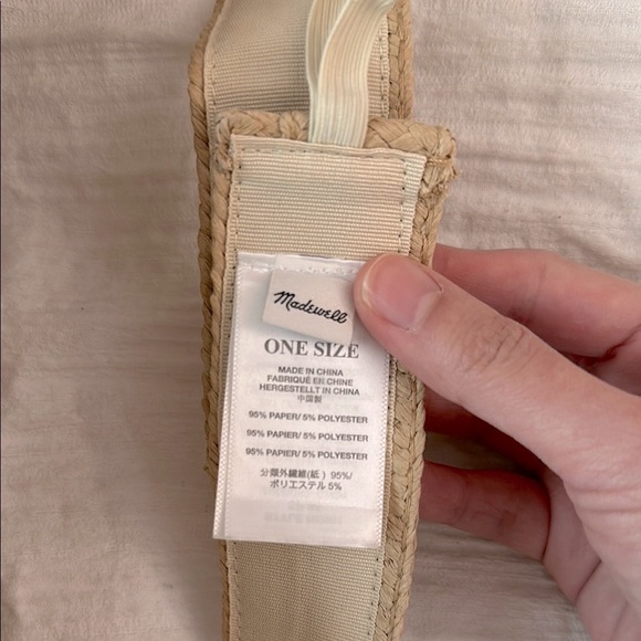 Madewell Packable Braided Straw Visor - Picture 4 of 4